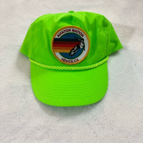 Aviator Nation Accessories - Aviator Nation Neon Green Cap